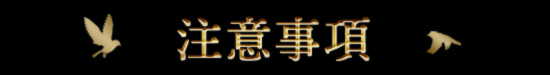 注意事項