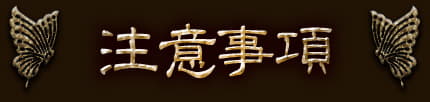 注意事項